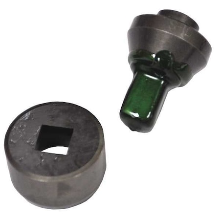 Huskie Tools Punch/Die Set, Square, Hydraulic, 9/16 In SHD-916SQ 9/16"