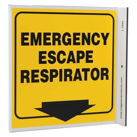 Zing Caution Sign, 7 in Height, 7 in Width, Plastic, L-Shaped, English 2593