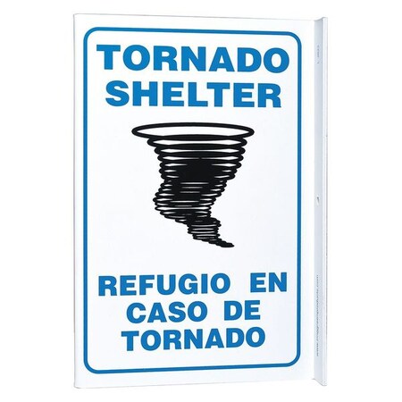 Zing Tornado Shelter/Refugio Contra Tornados, Plastic, 11 in x 8 in, With Mounting Holes, L-Shaped 2623