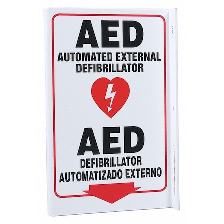 Zing AED Automated External Defibrillator/AED Defibrillator Automatizado Externo, Plastic, 11 in x 8 in 2627