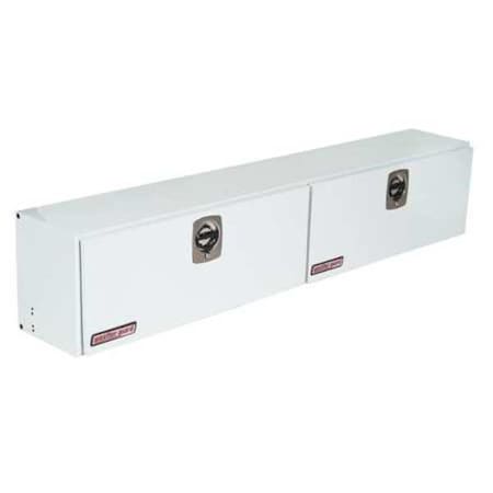 Weather Guard Truck Box, Topside, Steel, 90-1/4"W, White, 15.2 cu. ft. 291-3-02
