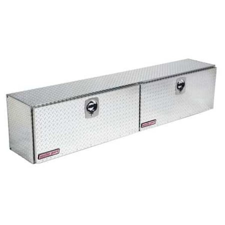 Weather Guard Truck Box, Topside, Aluminum, 90-1/4"W, Silver, 15.2 cu. ft. 391-0-02