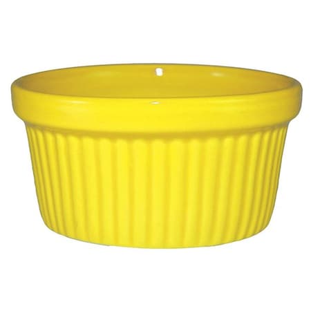 Iti Fluted Ramekin, 4 Oz, Yellow, PK36 RAMF-4-Y