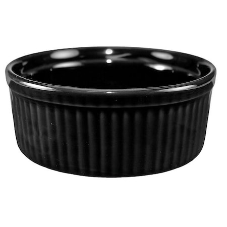 Iti Fluted Ramekin, 6 Oz, Black, PK36 RAMF-8-B