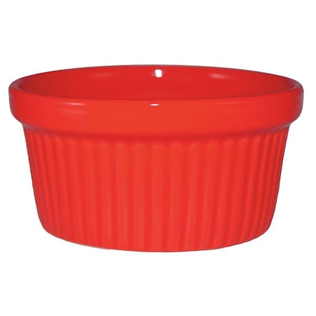 Iti Fluted Ramekin, 3 Oz, Red, PK36 RAMF-3-CR