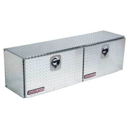 Weather Guard Truck Box, Topside, Aluminum, 64-1/4"W, Silver, 7.9 cu. ft. 364-0-02