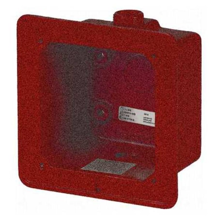 Edwards Signaling Weatherproof Box, Red 2459-WPB-R