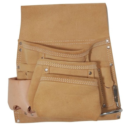 Westward Tool Pouch, Tool Pouch, Tan, Leather, 10 Pockets 13T127