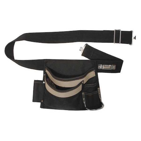 Westward Black Polyester Tool Belt, 5 Pockets 13T129 | Zoro