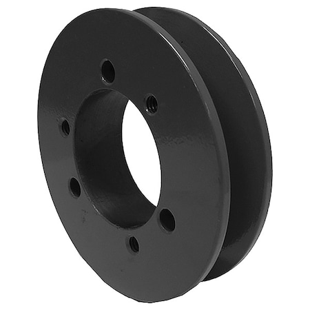 Zoro Select V-Belt Pulley, Cast Iron, 2.5 in OD 13V250JA