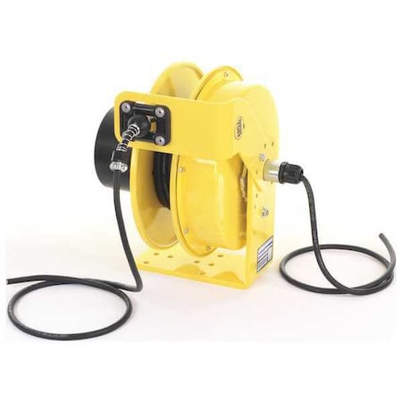K & H Industries Cord Reel, Flying Lead, 16 AWG, Yellow Reel Color, 30 ft Length RTFD4L-WW-B16G