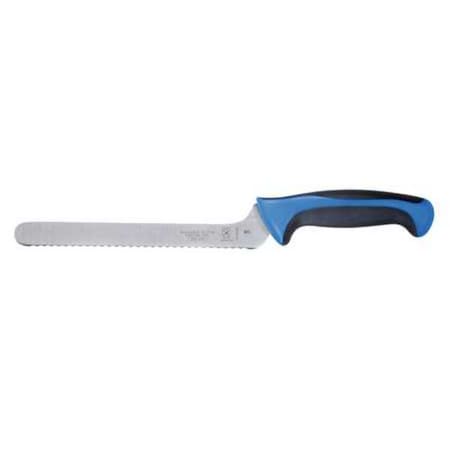 Mercer Cutlery Utility Knife, Offset, Wavy Edge, 8 In, Blue M22418BL
