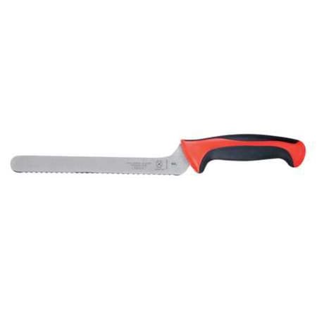 Mercer Cutlery Utility Knife, Offset, Wavy Edge, 8 In, Red M22418RD