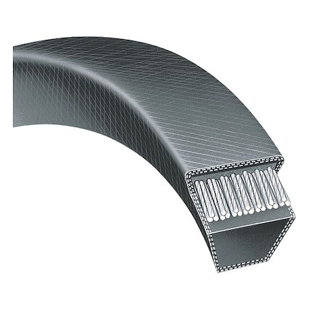 Dayton 3V600 Wedge V-Belt, 60 in Outside Length, 3/8 in Top Width, 5/16 in Thickness, 1 Ribs 13V719