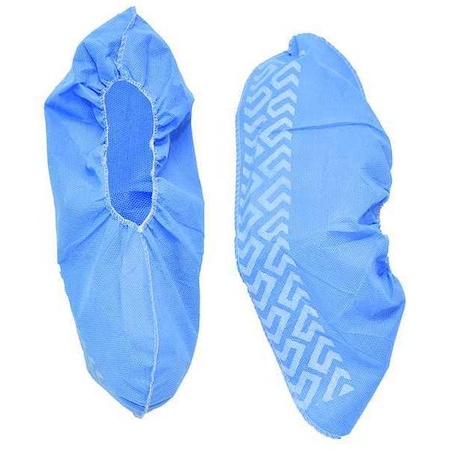 Action Chemical Disposable Shoe Covers, Polypropylene, Blue, Slip Resistant Sole: Yes , 2XL PP18NSB