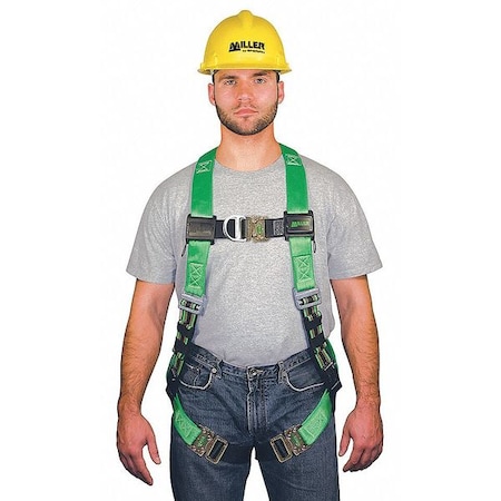 Miller Full Body Harness, S/M, Polyester P950FDQC/S/MGN