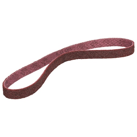 Scotch-Brite Sanding Belt, 3/4 in W, 20 1/2 in L, Non-Woven, Aluminum Oxide, Not Applicable Grit, Medium, SC-BS 7000120754