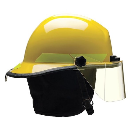 Bullard Fire Helmet, Thermoplastic, 6-Point Sure-Lock(R) Ratchet, Yellow, Fits Hat Size 6-1/2 to 8 , Modern PXSYLTL