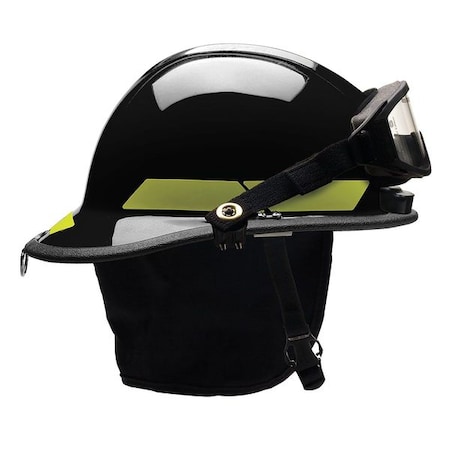 Bullard Fire Helmet, Thermoplastic, 6-Point Sure-Lock(R) Ratchet, Black, Fits Hat Size 6-1/2 to 8 , Modern PXSBKTLGIZ2
