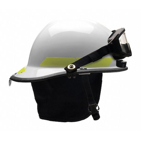 Bullard Fire Helmet, Thermoplastic, 6-Point Sure-Lock(R) Ratchet, White, Fits Hat Size 6-1/2 to 8 , Modern PXSWHTLGIZ2
