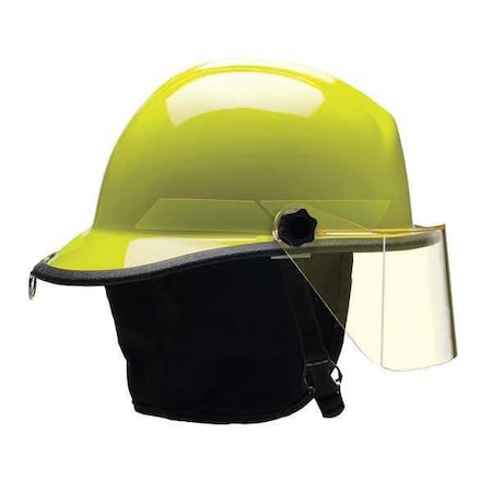 Bullard Fire Helmet, Fiberglass, 6-Point Sure-Lock(R) Ratchet, Lime-Yellow, Fits Hat Size 6-1/2 to 8 , Modern FXSLY