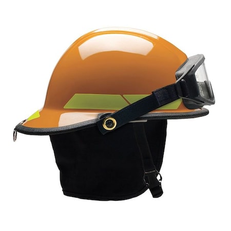 Bullard Fire Helmet, Fiberglass, 6-Point Sure-Lock(R) Ratchet, Orange, Fits Hat Size 6-1/2 to 8 , Modern FXSORGIZ2
