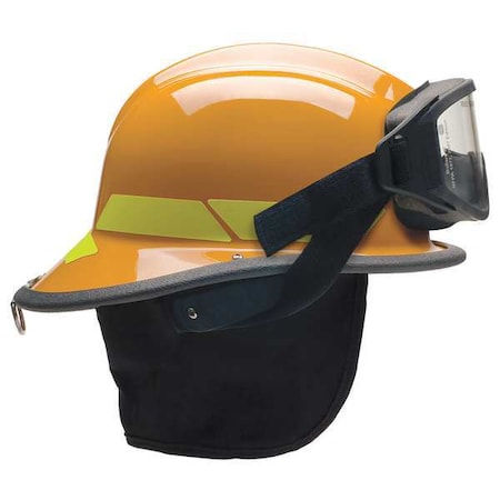 Bullard Fire Helmet, Thermoplastic, 4-Point Sure-Lock(R) Ratchet, Orange, Fits Hat Size 6-1/2 to 8 , Modern LTXORGIZ4