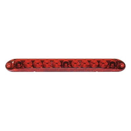 GROTE Bar Lamp, LED, 15 In., Thin Line, Red 49192