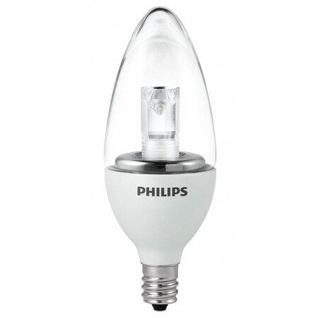 Philips LED Light Bulb, B11,2700K, Warm 414854