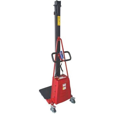 Dayton Modular Powered-Lift/Manual-Push Platform Lift Truck with Workbench, Powered/Manual 13X479