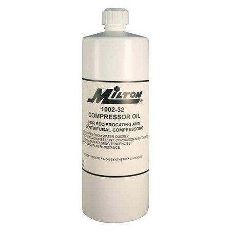 Milton Air Compressor Oil, 32 Oz., ISO 68 1002-32
