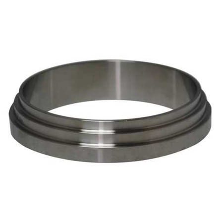 Zoro Select 1-1/2" Bevel Seat T304 SS Short Ferrule 14PR1.5
