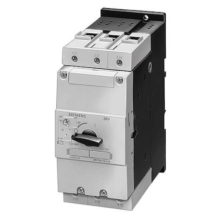 Siemens Manual Motor Starter, Knob, 45 to 63A, 3P 3RV10414JA10