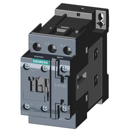 Siemens IEC Magnetic Contactor, 1NC/1NO, 24V DC, 3 P, Non-Reversing, Screw 3RT20261BB40