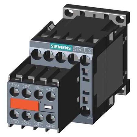 SIEMENS IEC Magnetic Contactor, 3 Poles, 110/120 V AC, 7 A, Reversing: No 3RT20151AK643MA0