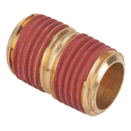 Parker 3/8" MNPT x 1" TBE Brass Close Pipe Nipple VS215PN-6