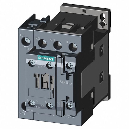 Siemens IEC Magnetic Contactor, 1NC/1NO, 24V DC, 4 P, Non-Reversing, Screw 3RT23251BB40