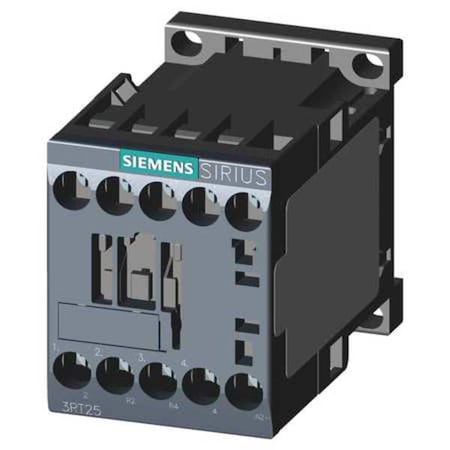 Siemens IEC Magnetic Contactor, No Auxiliary Contacts, 110V-120V AC, 4 P, Non-Reversing, Screw 3RT25181AK60