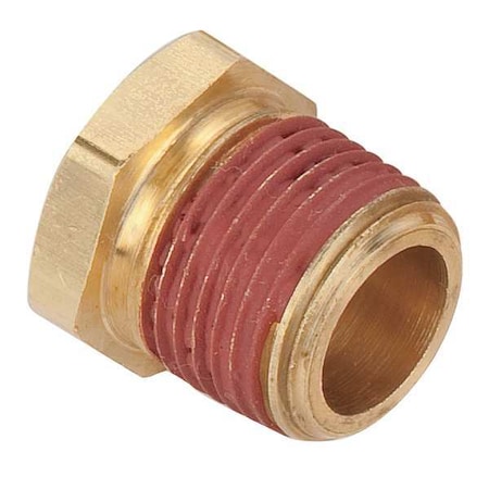 Parker Reducer Bushing Brass Reducing Bushing, 1/2 in Male NPT X 1/4 in Female NPT VS209P-8-4