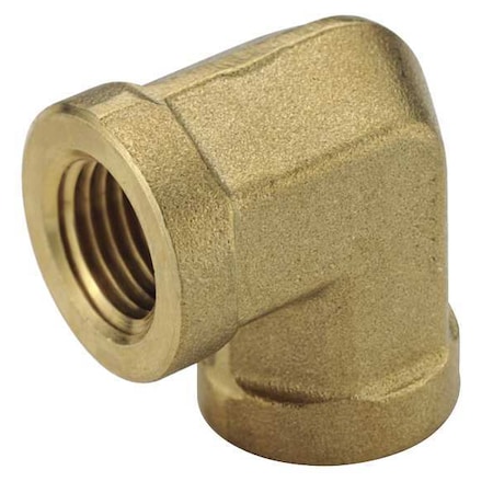 Parker 90 Degrees Forged Elbow Brass Dryseal Pipe Fitting, 3/8 in Female NPT X 3/8 in Male NPT 1200P-6-6