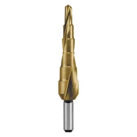 Ruko TIN Step Drill Size 1, 3/16 -1/2" 101701T