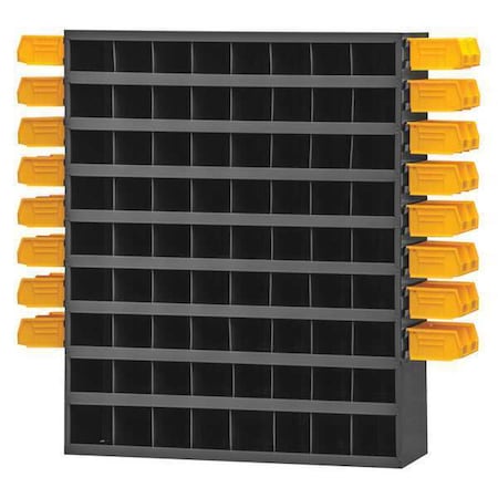 Durham Mfg Prime Cold Rolled Steel Pigeonhole Bin Unit, 11 15/16 in D x 42 in H x 33 13/16 in W, 9 Shelves 363LP-95