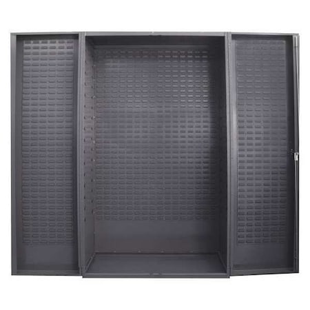 Durham Mfg Open Storage Storage Cabinet, 84 in H, 48 in W, Gray SJC-BDLP-95