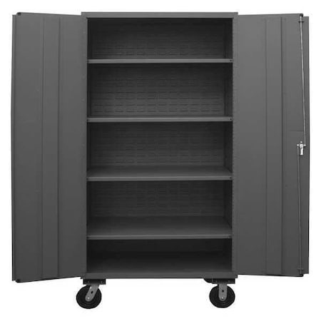 Durham Mfg Cabinet, Flush Door, Mobile, 16 Gauge 2502M-BLP-4S-95