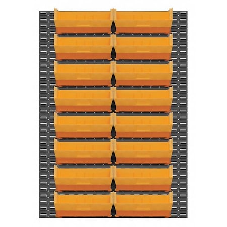 Durham Mfg Louvered Panel, Wall Mount, 23"x64" LPW-46X64-95