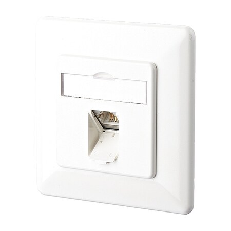 Metz Connect Wall Outlet, White, 3.169" H, 3.169" W 130C371002-I