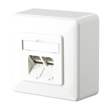 Metz Connect Wall Outlet, White, 3.346" H, 3.346" W 130C380002-I