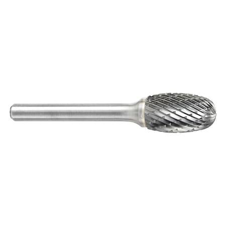 Sgspro Carbide Bur, Oval, 3/8in., Double Cut 12978