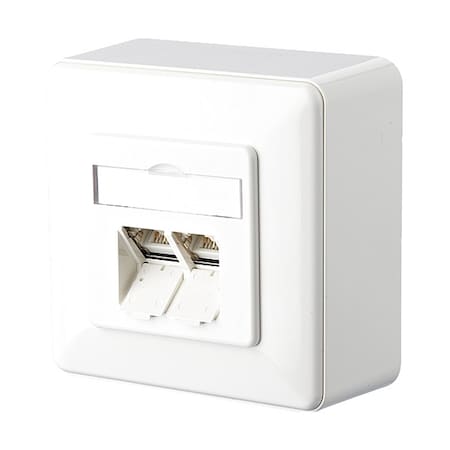 Metz Connect Wall Outlet, White, 3.346" H, 3.346" W 1307380002-I