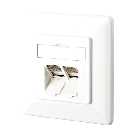 Metz Connect Wall Outlet, White, 3.169" H, 3.169" W 1307381002-I